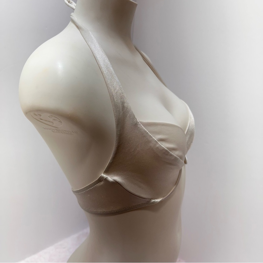 Vintage Frederick’s of Hollywood Shimmer White Bikini Top